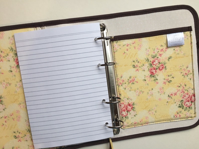 6 rings fits Filofax A5 ring binder diary Reusable notebook Etsy