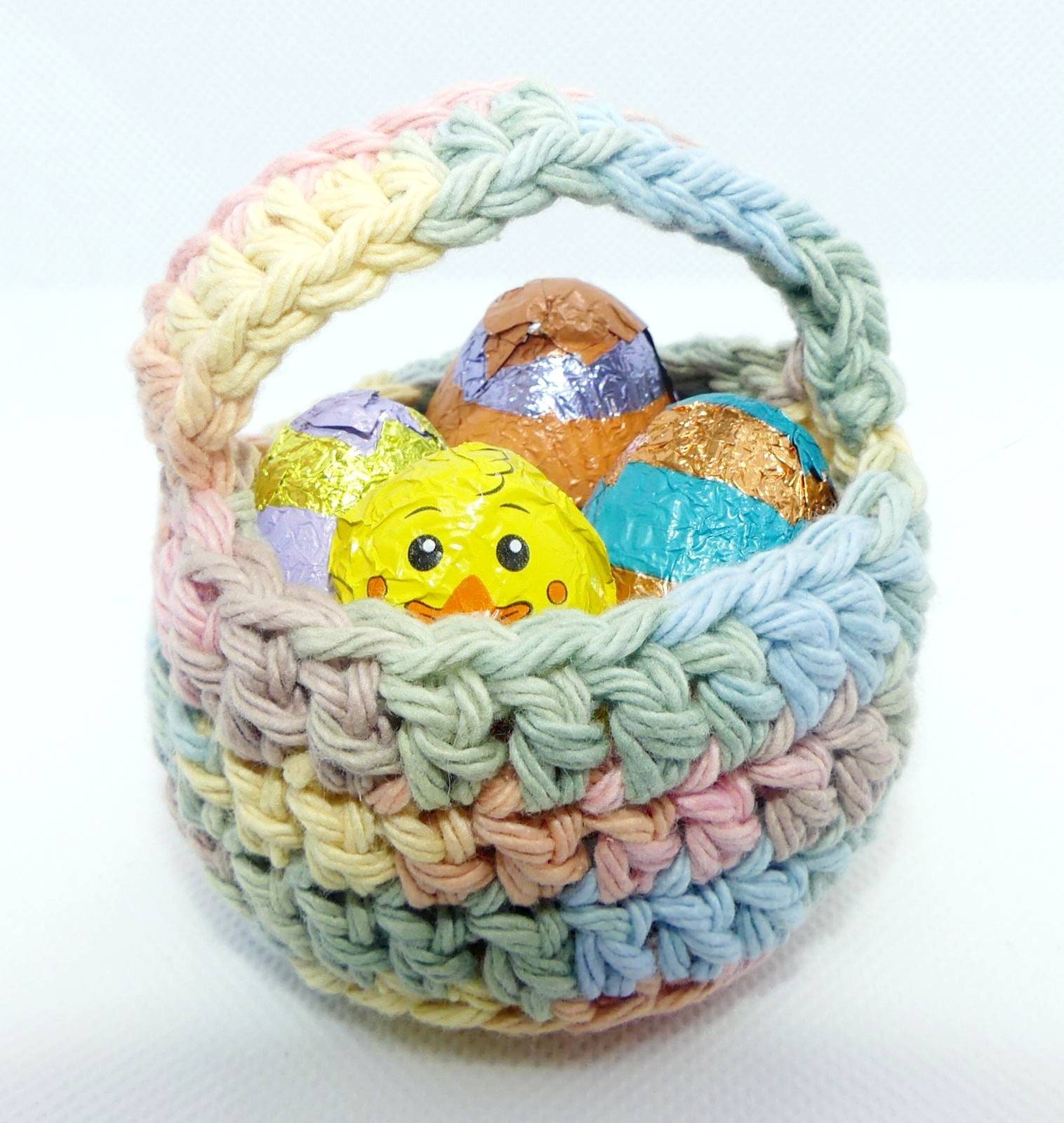 Crochet Mini Easter Baskets Etsy