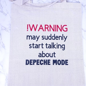 Depeche Mode Fan Tote Bag: Funny Music Lover Gift