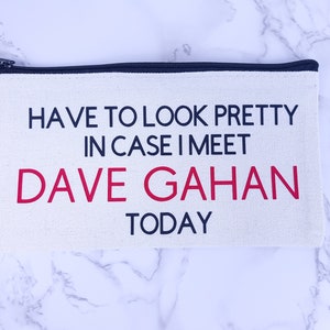 Trousse de maquillage Depeche Mode, cadeau pour mélomane, fan de Dave Gahan, inspiration musicale, trousse à cosmétiques amusante, trousse de maquillage pour dévot, cadeau d'anniversaire, cadeau pour elle