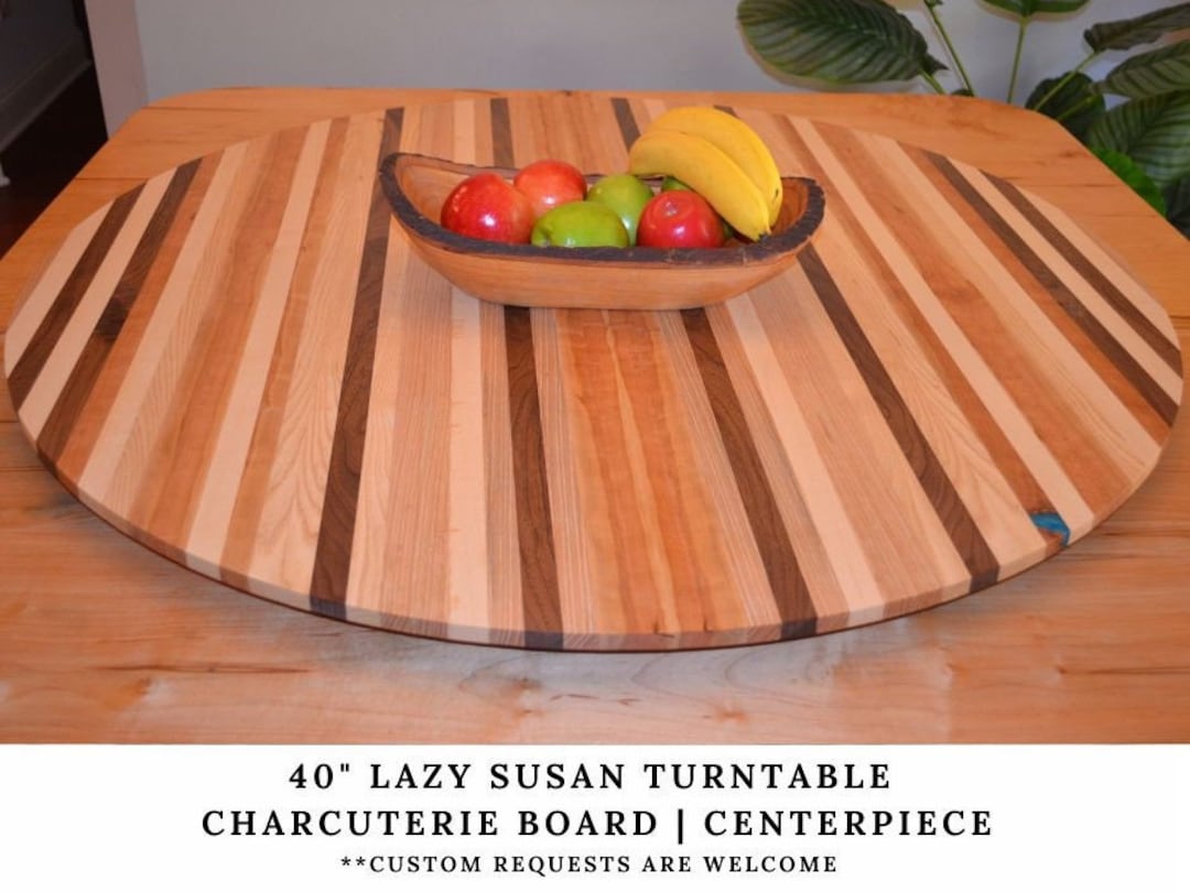 Lazy Susan Turntable 40 Rotating Centerpiece Turntable Etsy