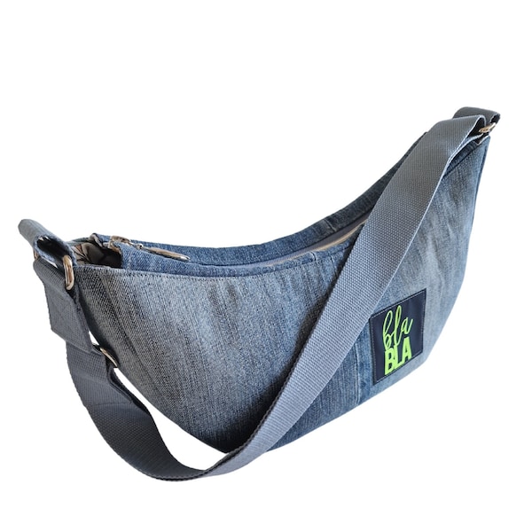 Jeans Tasche, Schultertasche für Frauen, Umhängetasche, Upcycling