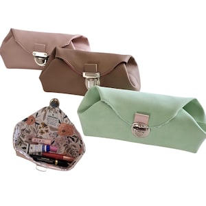 Kosmetiktasche, Schminktäschchen aus Kunstleder