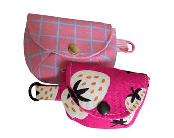 Small pouch, pouch for headphones, Little Bloom