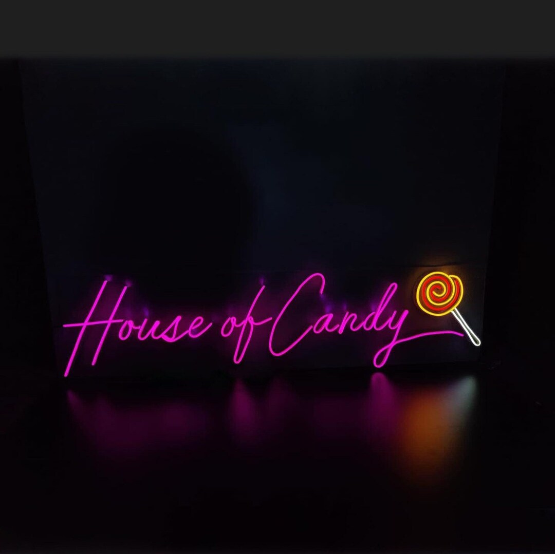 Lollipop Neon Sign, Custom Candy Neon Sign, Personalized LED Neon Light