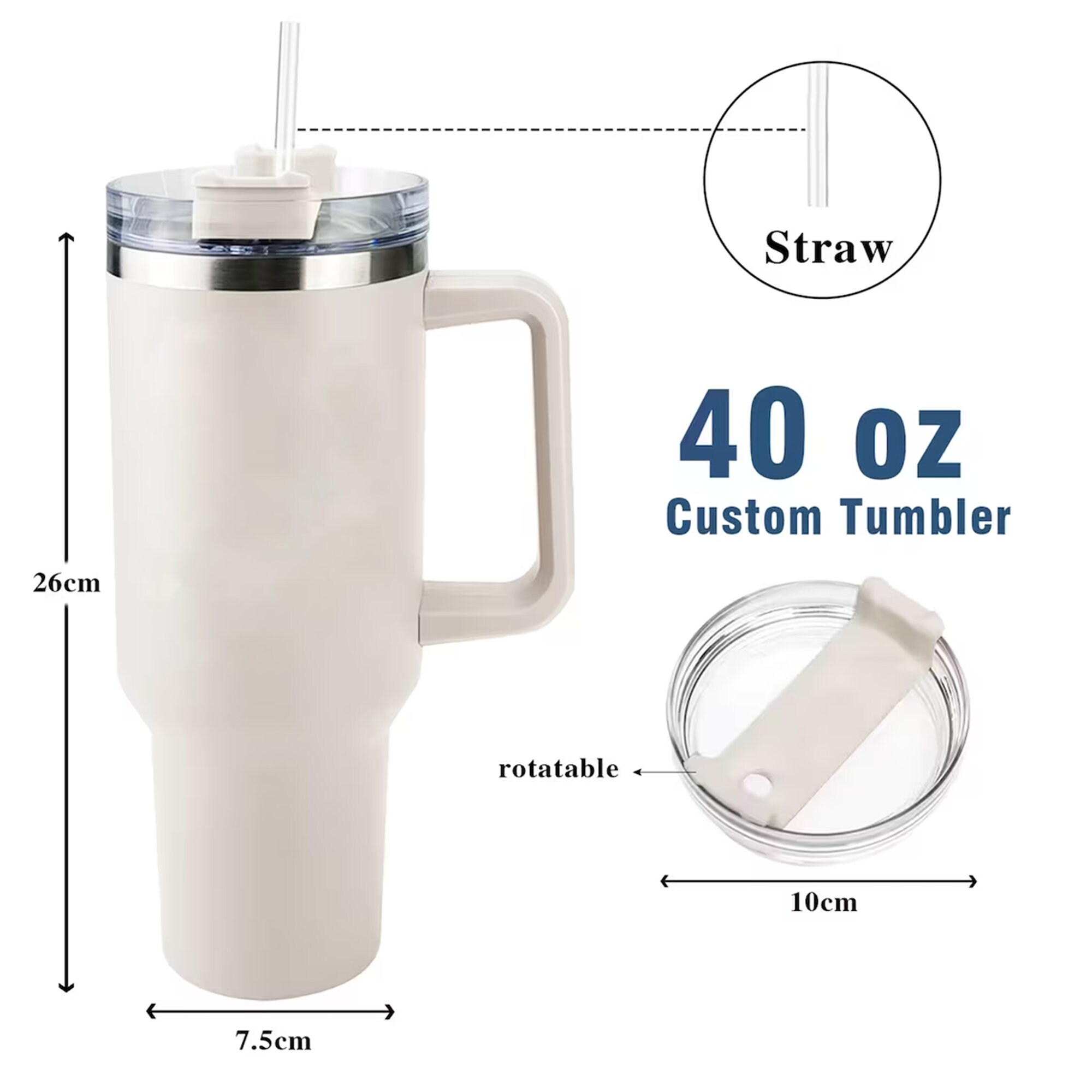 Personalized Mother's Day Tumbler - 40oz Insulated Custom Cup with Straw, Perfect Gift for Grandma and Family Memories