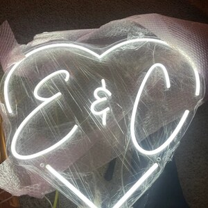 Custom Name Neon Sign With Heart, Personalized Led Signage Kid Room