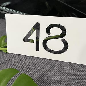 Custom Acrylic House Numbers | House Number Signs | Housewarming | Letterbox Numbers | Mailbox Address Sign Signage Plaque | Cutout 20x10cm