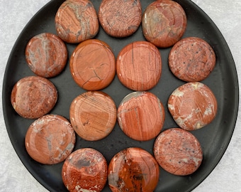 Red Brecciated Jasper Palmstones