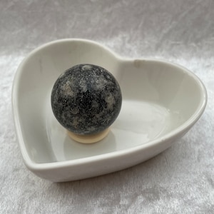 Black Rhyolite Sphere