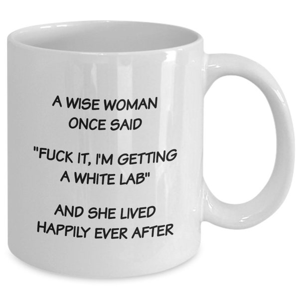 White Lab Mug, White Labrador Retriever Gift, White Lab Mom