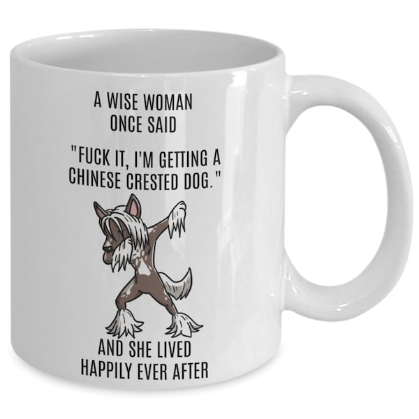 Chinese Crested Dog Mug, Chinese Crested Dog Gift