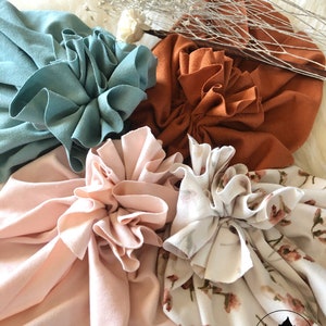 Baby Toddler Turban Head Wrap Hat, Baby Girl Turban, Baby Stretchy Hat, Baby Turban Headband, Infant Hat, Newborn Turban, Baby Headbands