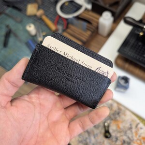 Handmade Slim luxury leather card wallet