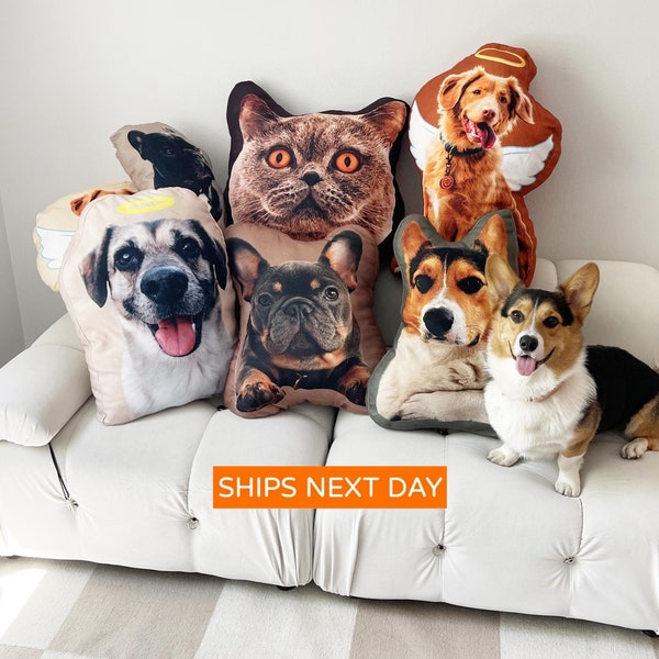 Benutzerdefinierte Haustier Kissen, Hund Dekokissen 3D Kissen Haustier Foto Haustier Katze Kissen Individuell, personalisiertes Haustierkissen