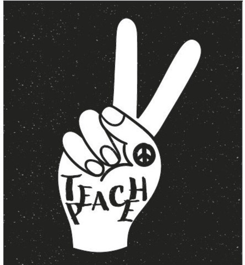Free Free 140 Peace Love Teach Svg Free SVG PNG EPS DXF File