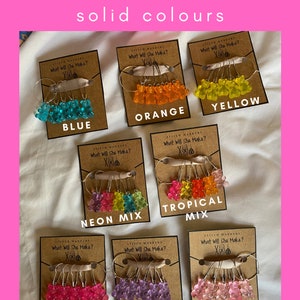 Gummi Bear Stitch Markers (solid colours) - pack of 5 - for knitting and crochet, progress keepers