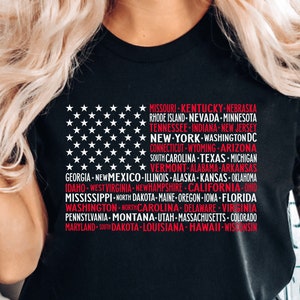 50 states t shirt Etsy
