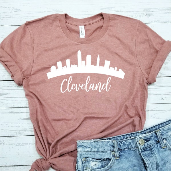 Cleveland Skyline / Shirt / Cleveland Ohio / Cleveland Sports / Travel Shirt