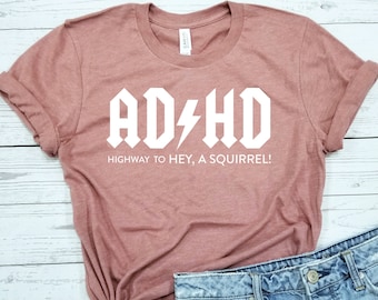 ADHD ACDC / Shirt / ADHD Shirt / Lustiges Adhd Shirt / Cooles Adhd Shirt / Mental Shirt