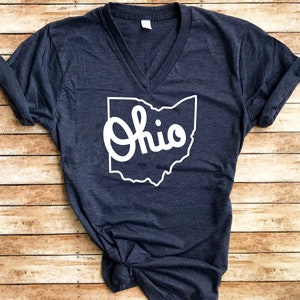 Ohio State / V Neck / Ohio Lovers Gift / Ohio Gift / Ohio State Shirt