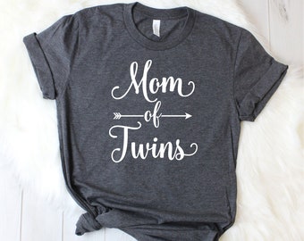 Mom Of Twins Shirt - Twins Baby Reveal - Gender Reveal Twins - Expecting Twins - Mom Of Twins Gift