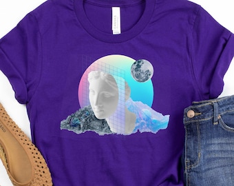 Statue Vaporwave, Esthétique Vaporwave, Vêtements Vaporwave, Chemise Vaporwave, Chemise Retrowave