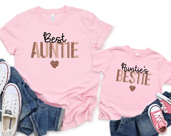 Funny Gifts for Aunt T Shirts for Aunt Matching Faunt Tshirt