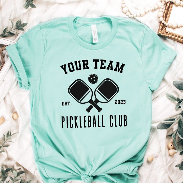 Custom Pickleball Team Shirt, Pickleball Shirt For Friends Tournament, Pickleball Game Tee, Pickleball Team Tshirt For Pickleball Player