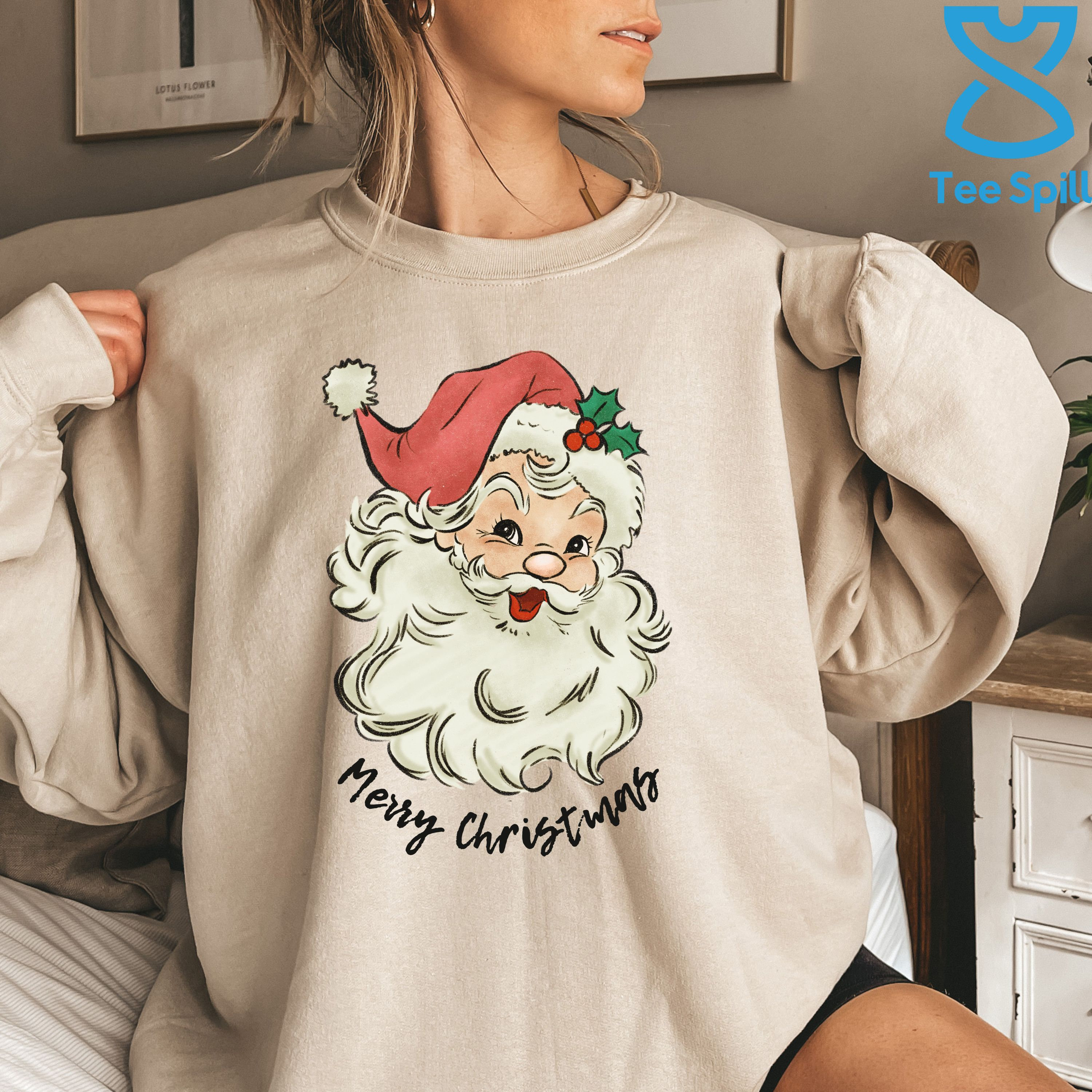 Retro Santa Sweatshirt Christmas Hoodie for Men and Women - Etsy Australia
