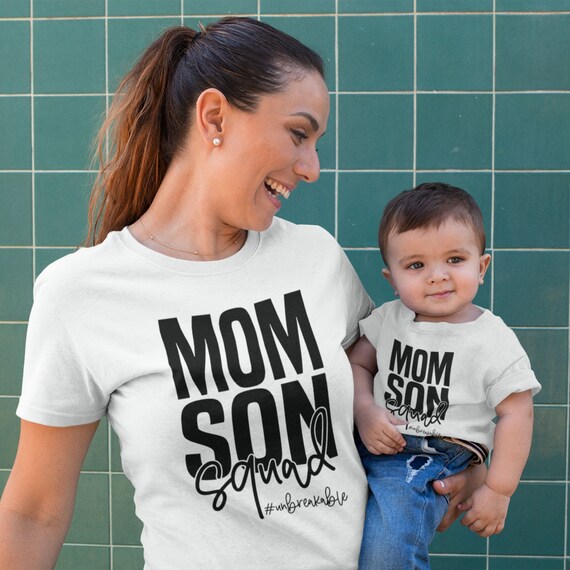 Cute mom and son shirts sale