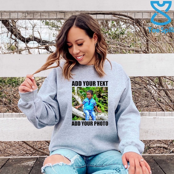 Sweat-shirt personnalisé avec photo et texte - smartphoto