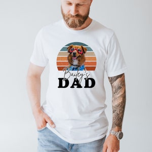 Chemise personnalisée pour animal de compagnie, papa et chemise pour animal de compagnie pour papa en fourrure, cadeau de fête des pères, chemise pour amoureux des animaux de compagnie, chemise personnalisée drôle pour animal de compagnie, chemise rétro pour papa chien