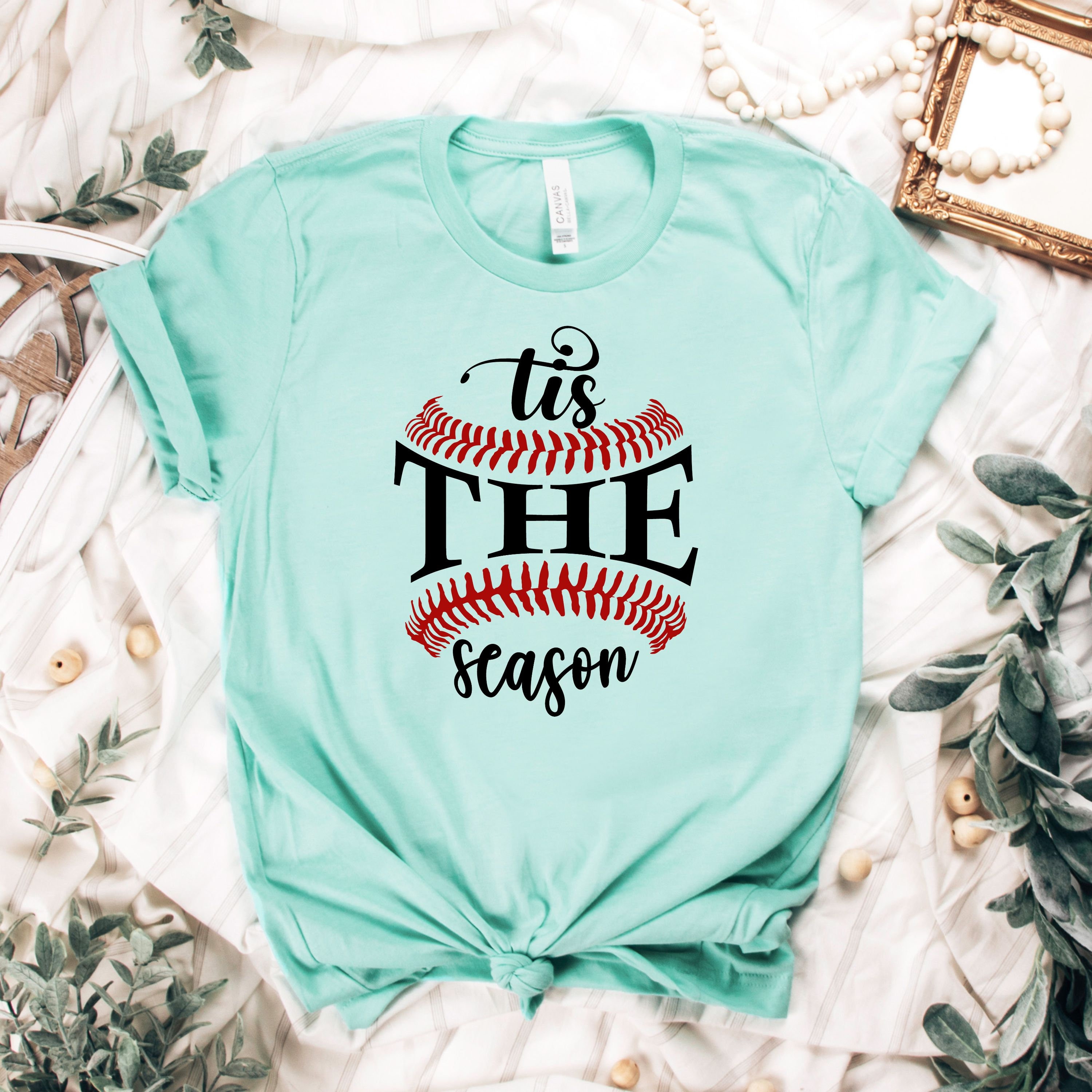 Discover Tis The Season Baseball Shirt, Baseball Game Gift T-Shirt