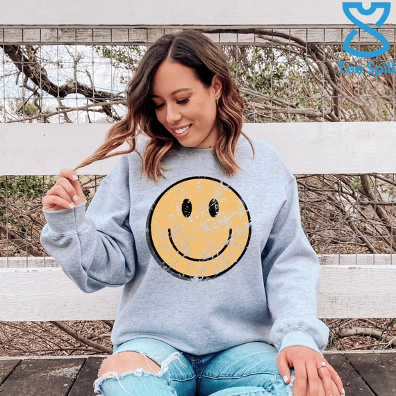 Smile Leopard, Trendy Smile Face, Smiley Face Hoodie, Cute T shirt For Her,  Positivity Hoodie,Women Preppy Poster for Sale by Bob-Arts