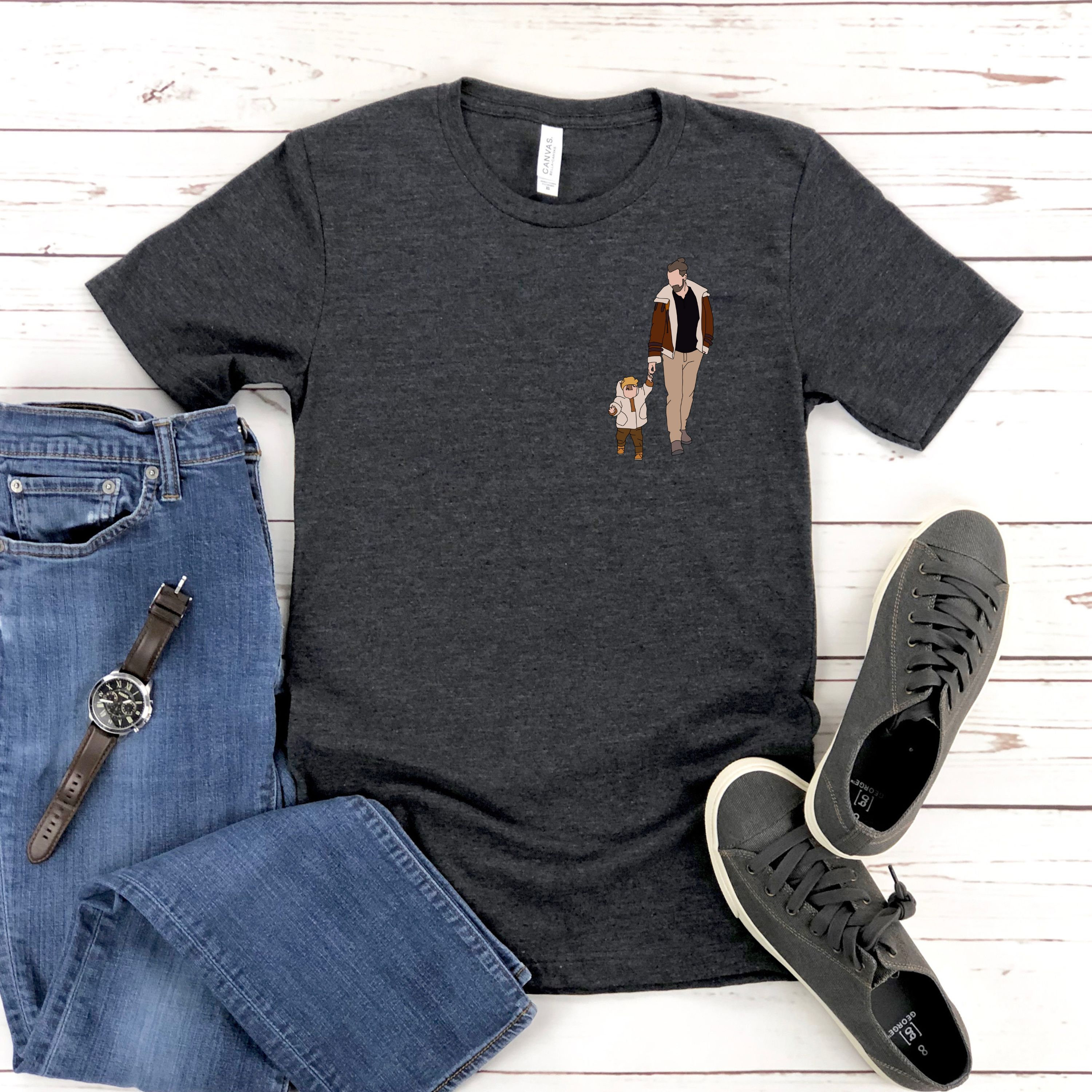 Camiseta con Foto Personalizada, Cara Personalizada, Arte en Línea, Regalo Personalizado