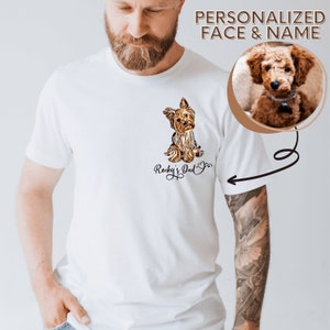 Custom Dog Dad Shirt, Personalized Cartoon Dog Shirt For Dog Dad’s Birthday Shirt, Custom Dog Shirt, Dog Dad Shirt For National Dog Week