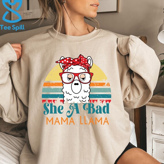 She's A Bad Mimi Llama T-Shirt Mother's Day Gift She's A Bad Mimi Llama T-Shirt Mother's Day Gift