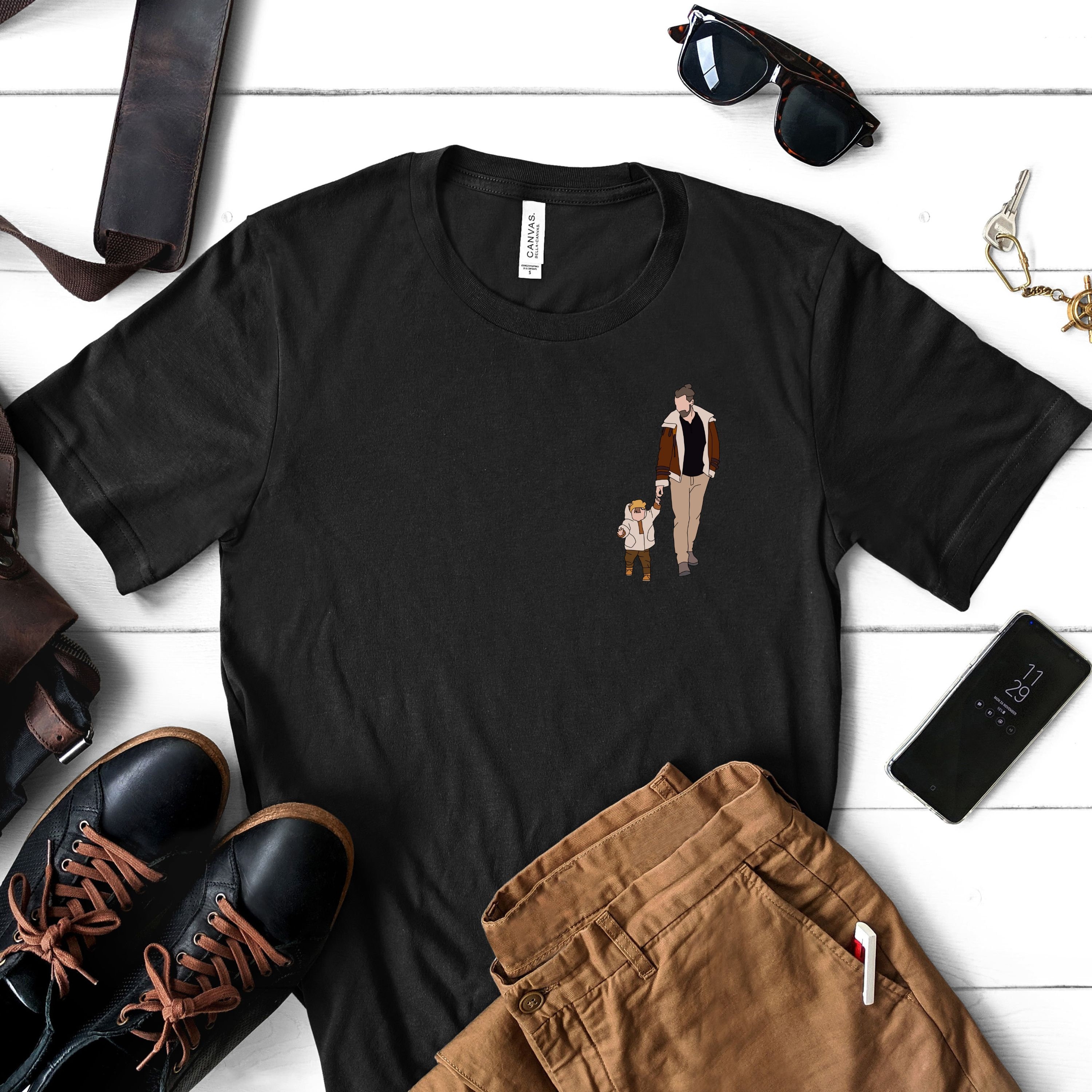 Camiseta con Foto Personalizada, Cara Personalizada, Arte en Línea, Regalo Personalizado