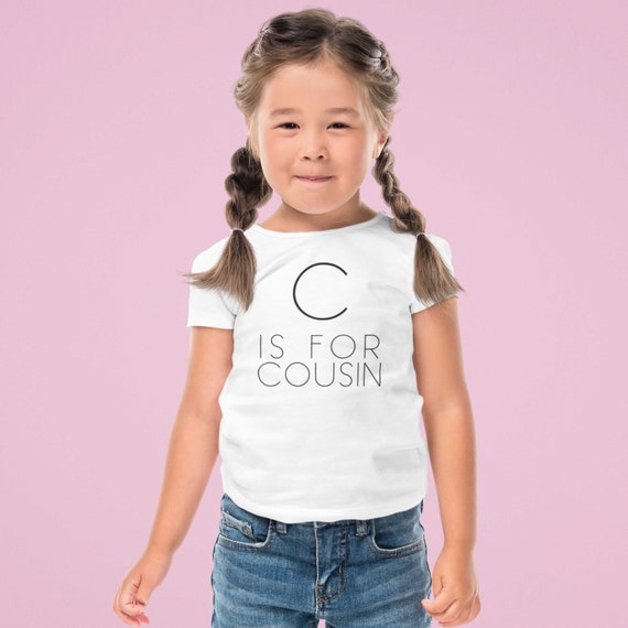 C is for Cousin Shirt Cousin Gifts Shirt for Toddler Boys Girls