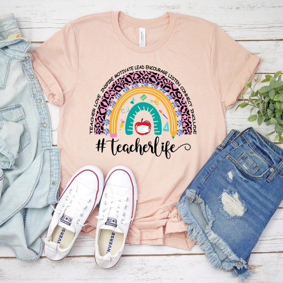 Camisa del arco iris de la vida del maestro para el regreso a - Etsy México
