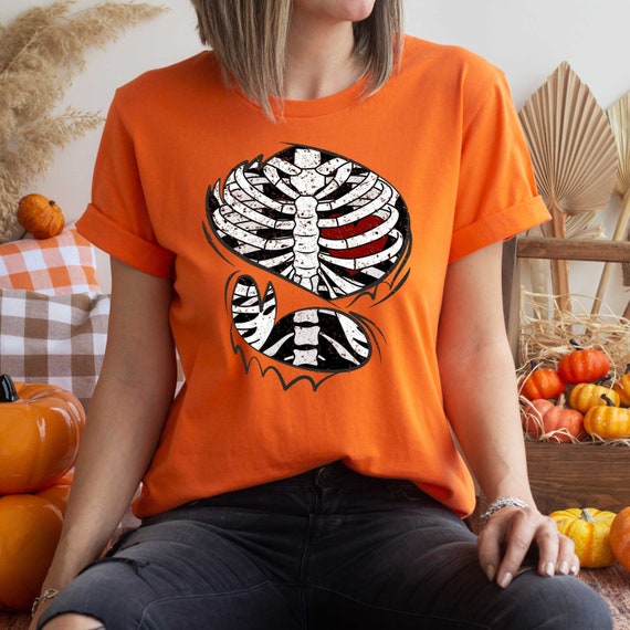 White Skeleton Rib Cage Men's Tshirt - Crazy Dog T-Shirts