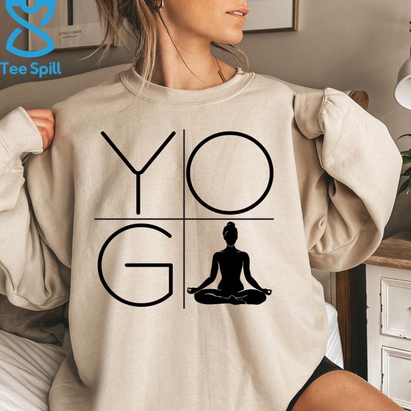 Minimalist Yoga Sweatshirt, Yoga Mom Hoodie For Yogi Mother’s Day Gift, Minimalist Hoodie, Yogi Sweatshirt, Gift For Yogi, Yoga Teacher Gift