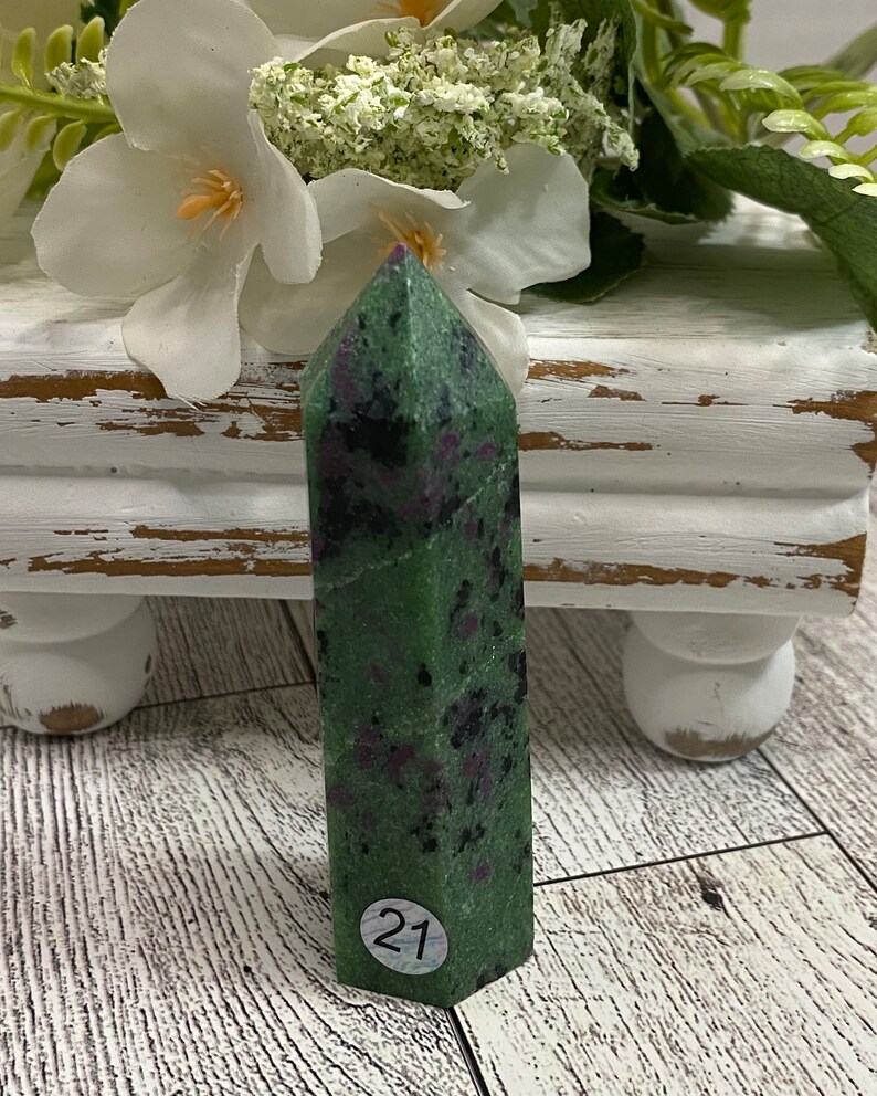 Ruby Crystal Tower Ruby Zoisite Crystal Tower - Etsy