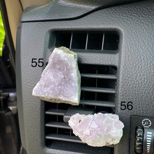 Amethyst Crystal Cluster Car Vent Clip