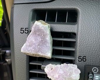 Amethyst Crystal Cluster Car Vent Clip