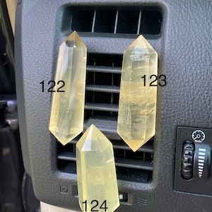 Citrine Crystal Car Vent Clip