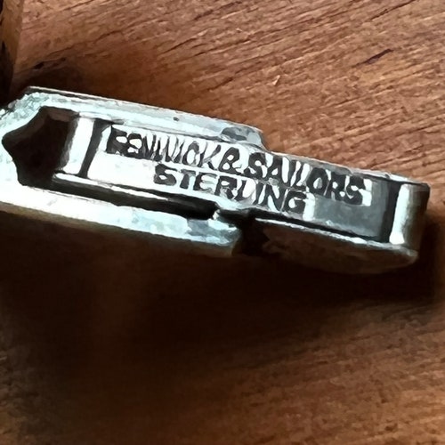 Fenwick and Sailor Sterling Vintage Skier Cufflinks shops