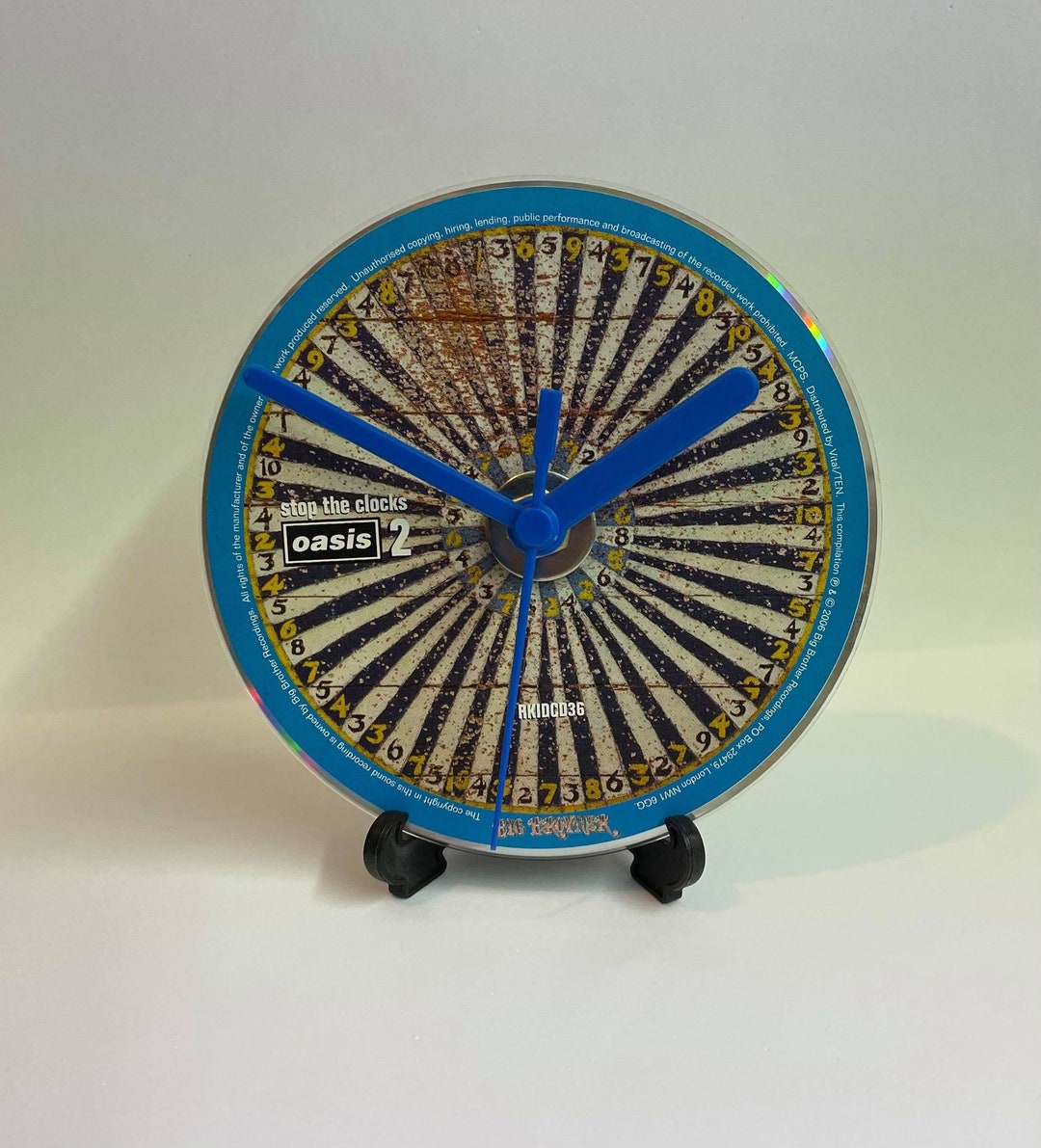 Stop the Clocks OASIS NOEL LIAM Cd Clock Dvd/cd Freestanding Etsy UK