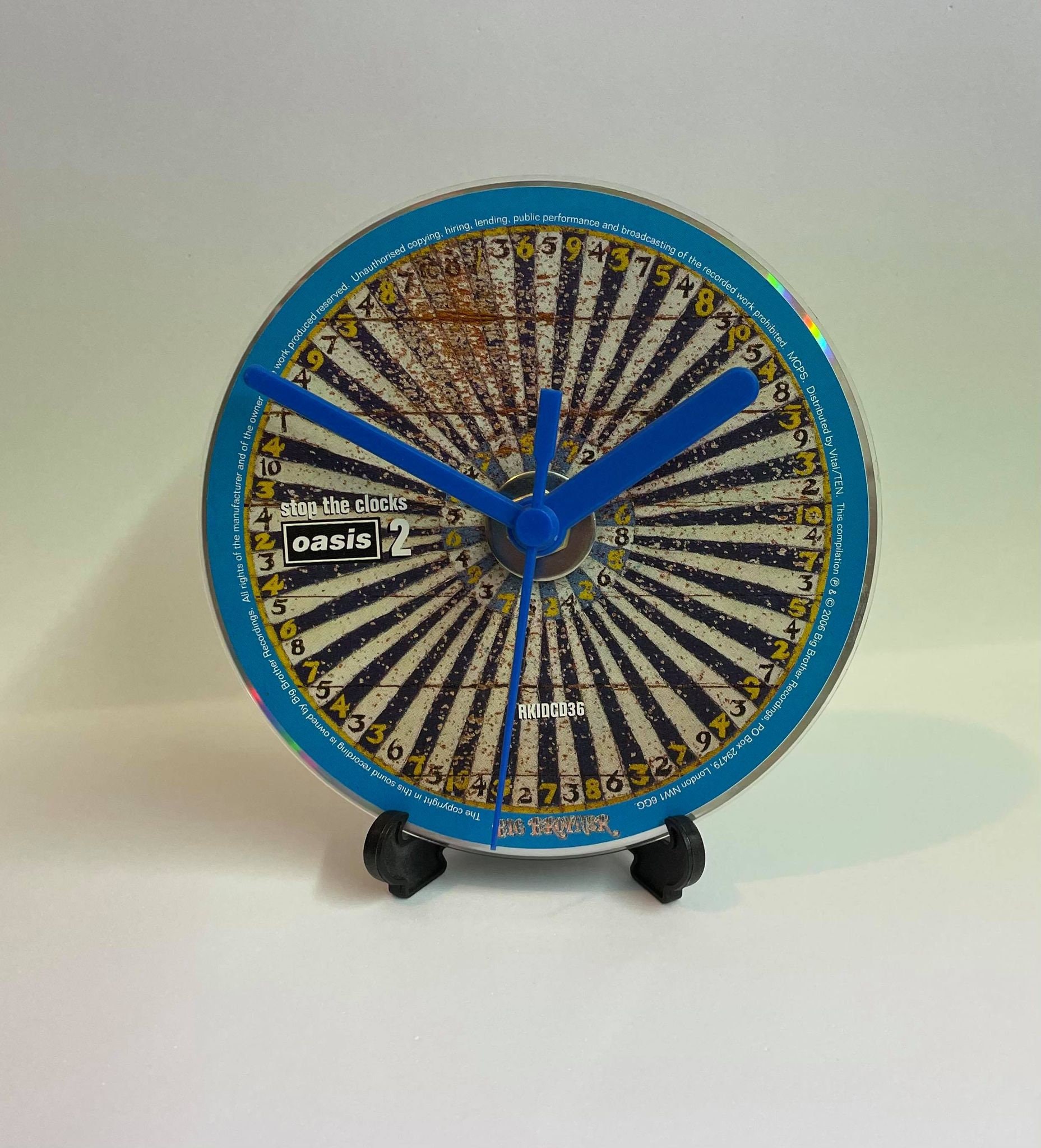 Stop the Clocks OASIS NOEL LIAM Cd Clock Dvd/cd Freestanding Etsy UK